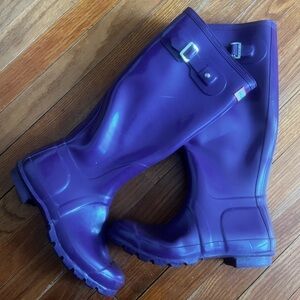 Purple HUNTER Tall Rain Boots